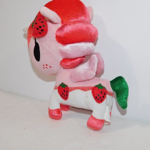 Neon Star Tokidoki Plush Unicorno Ruby Strawberry Unicorn 8" stuffed - Picture 3 of 7